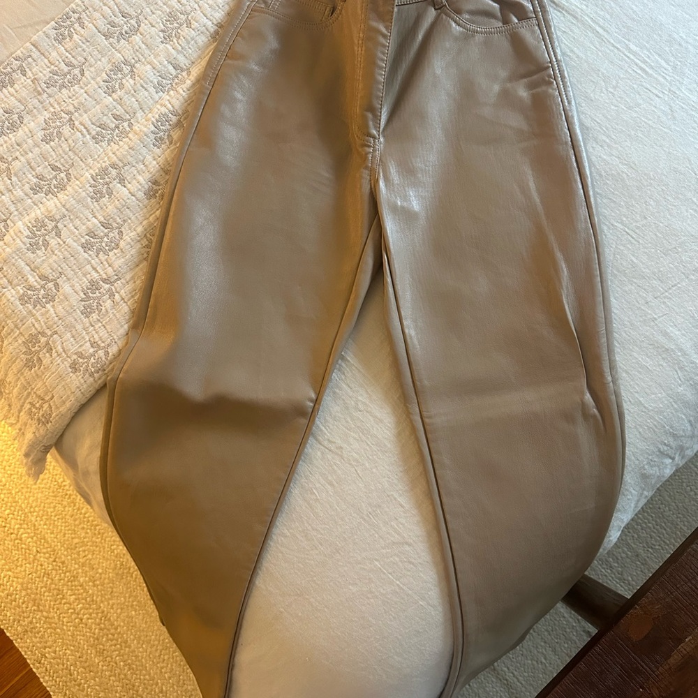 Aritzia Tan Boot Cut Flare Pants